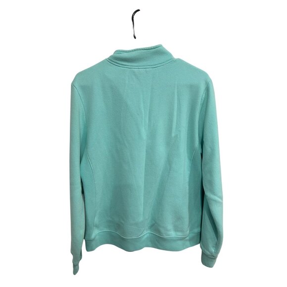 Izod Ladies Golf Classics Mint Green 1/4 Zip Pullover Sweatshirt Sz Medium - Picture 2 of 10